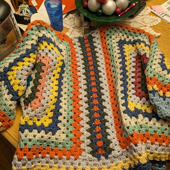 Granny square cardigan - Picture 1 of 9